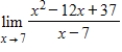 <strong>Use properties of limits and algebraic methods to find the limit, if it exists. </strong> A)0 B)-2 C)2 D)7 E)does not exist