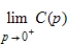 <strong>Suppose that the cost C in dollars of obtaining water that contains p percent impurities is given by . Find , if it exists. </strong> A)$0 B)$20 C)$200 D)$2,000 E)does not exist