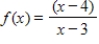 <strong>This problem contains a function and its graph, where . Use the graph to determine, as well as you can, the vertical asymptote. Check your conclusion by using the function to determine the vertical asymptote analytically. </strong> A) B) C) D) E)no vertical asymptote