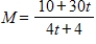 <strong>Suppose that the average number of minutes M that it takes a new employee to assemble one unit of a product is given by , where t is the number of days on the job. What is the domain for this application? </strong> A) B) C) D) E)
