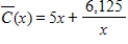 <strong>Suppose the average costs of a mining operation depend on the number of machines used, and average costs, in dollars, are given by , , where x is the number of machines used. Over what interval in the domain do average costs decrease? </strong> A) B) C) D) E)