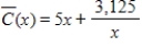 <strong>Suppose the average costs of a mining operation depend on the number of machines used, and average costs, in dollars, are given by , , where x is the number of machines used. How many machines give minimum average costs? </strong> A)Using 25 machines gives the minimum average costs. B)Using zero machines gives the minimum average costs. C)Using 35 machines gives the minimum average costs. D)Using 50 machines gives the minimum average costs. E)Using 55 machines gives the minimum average costs.