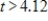 <strong>The number of milligrams x of a medication in the bloodstream t hours after a dose is taken can be modeled by , . For what -values is increasing? Round answers to two decimal places.</strong> A) B) C) D) E)