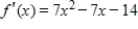 <strong>In this problem, and its graph are given. Use the graph of to determine where has a point of inflection. </strong> A) B) C) D) E)no point of inflection