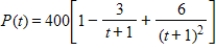 Suppose that the oxygen level P (for purity) in a body of water t months after an oil spill is given by   . Find how long it will be before the rate of change of P is maximized. That is, find the point of diminishing returns. ​
