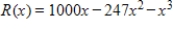 A firm has total revenue given by dollars for x units of a product. Find the maximum revenue from sales of that product. 