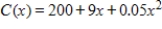 If the total cost function for a product is dollars, determine how many units x should be produced to minimize the average cost per unit? 