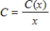 For the cost function , show that average costs are minimized at the x-value where by finding this minimum. Round your answer to two decimal places. (Note: ) 
