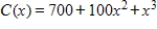 A product can be produced at a total cost dollars, where x is the number produced. If the total revenue is given by dollars, determine the level of production x that will maximize the profit. 