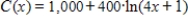 <strong>Suppose that the total cost (in dollars) for a product is given by , where x is the number of units produced. Find the marginal cost function. </strong> A) B) C) D) E)