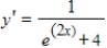 <strong>Find the derivative of the following function. </strong> A) B) C) D) E)