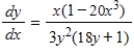 <strong>Find for the following equation: </strong> A) B) C) D) E)