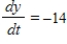 Assume that x and y are differentiable functions of t. In each case, find   given that   ,   , and   . ​   ​