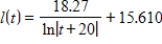 <strong>Suppose the rate of change of the expected life span l at birth of people born in the United States can be modeled by where t is the number of years past 1920. Use integration and the data point for 2007, to find the function that models the life span. If it's necessary, round your calculations to three decimal places, </strong> A) B) C) D) E)