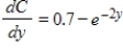 Suppose that the marginal propensity to consume is   (in billions of dollars) and that consumption is $5.35 billion when disposable income is 0. Find the national consumption function C. If it's necessary, round your calculations to two decimal places.