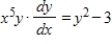 Find the general solution to the differential equation   . ​