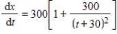 <strong>Suppose the rate of production of a new line of products is given by where x is the number of items produced and t is the number of weeks the products have been in production. How many units were produced in the first 6 weeks? Round your answer to the nearest unit produced. β</strong> A)1,300 units B)2,300 units C)2,600 units D)1,000 units E)2,000 units