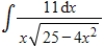 Evaluate the integral   . ​ ​