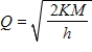 <strong>In economics, the most economical quantity Q of goods (TVs, dress, gallons of paint, etc.) for a store to order is given by Wilson's lot size formula   , where K is the cost of placing the order, M is the number of items sold per week, and h is the weekly holding costs for each item (the cost of storage space, utilities, taxes, security, etc.). Calculate   for   ,   , and   . Round your answer to two decimal places.</strong> A)​   B)   C)​   D)​   E)​   <div style=padding-top: 35px> 