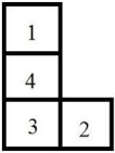<strong>Figure K.4 A company of four departments has the following closeness factors and current locations of all departments. Assume rectilinear distance. Using the information in Figure K.4, which of these arrangements has the best weighted-distance score?</strong> A) B) C) D)