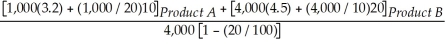 M =    where M = number of machines required, D = number of units forecast per year, p = processing time (in hours per unit), N = total number of hours per year that the process operates, C = desired capacity cushion, Q = number of units in each batch, and s = setup time. M =   = 9.28 → 10 machines