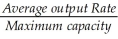 Utilization =   × 100% Utilization =   × 100% = 90% ×   Corrective Hours = 30% × 7 × 40 × 4 Corrective Hours = 336 hours