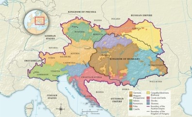 <strong>According to Map 21.2: Peoples of the Habsburg Monarchy, 1815, which peoples were located within the Kingdom of Hungary? </strong> A)Germans, Hungarians, Slovaks, Romanians, Ruthians, Croats and Serbs B)Croats and Serbs, Slovenes, Italians, Czechs, Slovaks, Germans C)Germans, Czechs, Romanians, Slovenes D)Hungarians, Ruthians, Italians