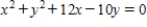<strong>Write the general form of the equation of the circle with center and solution point </strong> A) B) C) D) E)