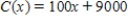 <strong>A manufacturer of DVD players has monthly fixed costs of $9000 and variable costs of $45 per unit for one particular model.For this model DVD player,find the function for monthly total costs where x denotes the number of units produced and sold. </strong> A) B) C) D) E) 