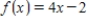 <strong>Find the slope of the tangent line to the graph of the function below at the given point. , </strong> A) 4 B) -4 C) -2 D) 6 E) none of the above