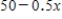 <strong>Find the marginal revenue for producing x units.(The revenue is measured in dollars.) </strong> A) dollars B) dollars C) 50 dollars D) dollars E) dollars