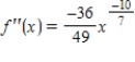 <strong>Find the second derivative of the function. </strong> A) B) C) D) E) None of the above