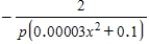 <strong>Find the rate of change of x with respect to p. , </strong> A) B) C) D) E) 