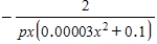 <strong>Find the rate of change of x with respect to p. , </strong> A) B) C) D) E) 