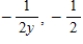 <strong>Find implicitly and explicitly(the explicit functions are shown on the graph)and show that the results are equivalent.Use the graph to estimate the slope of the tangent line at the labeled point.Then verify your result analytically by evaluating at the point. </strong> A) B) C) D) E) 