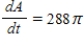 <strong>Area.The radius,r,of a circle is decreasing at a rate of 4 centimeters per minute. Find the rate of change of area,A,when the radius is 6. </strong> A) B) C) D) E) 