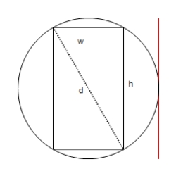 <strong>A wooden beam has a rectangular cross section of height h and width w (see figure).The strength S of the beam is directly proportional to the width and the square of the height.What are the dimensions of the strongest beam that can be cut from a round log of diameter d = 26 inches? Round your answers to two decimal places.[Hint:   where k > 0 is the proportionality constant.]   ​</strong> A)   inches and   inches B)   inches and   inches C)   inches and   inches D)   inches and   inches E)   inches and   inches <div style=padding-top: 35px> 
