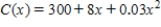 <strong>If the total cost function for a product is dollars.Find the minimum average cost. </strong> A) $14.25 per unit B) $18 per unit C) $14.36 per unit D) $14 per unit E) $13 per unit