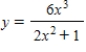 Find any horizontal asymptotes for the given function. 