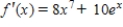 <strong>Find the derivative of </strong> A) B) C) D) E) 