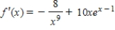 <strong>Find the derivative of </strong> A) B) C) D) E) 