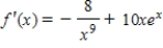 <strong>Find the derivative of </strong> A) B) C) D) E) 