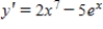 <strong>Find the derivative of the following function. </strong> A) B) C) D) E) 