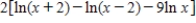 <strong>Use the properties of logarithms to expand </strong> A) B) C) D) E) 