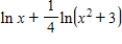 <strong>Use the properties of logarithms to write the expression as a sum,difference,or multiple of logarithms.</strong> A) B) C) D) E) 