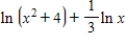 <strong>Use the properties of logarithms to write the expression as a sum,difference,or multiple of logarithms.</strong> A) B) C) D) E) 