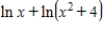 <strong>Use the properties of logarithms to write the expression as a sum,difference,or multiple of logarithms.</strong> A) B) C) D) E) 