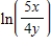 <strong>Use the properties of logarithms to write the expression as a single logarithm. </strong> A) B) C) D) E) 