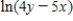 <strong>Use the properties of logarithms to write the expression as a single logarithm. </strong> A) B) C) D) E) 