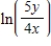 <strong>Use the properties of logarithms to write the expression as a single logarithm. </strong> A) B) C) D) E) 